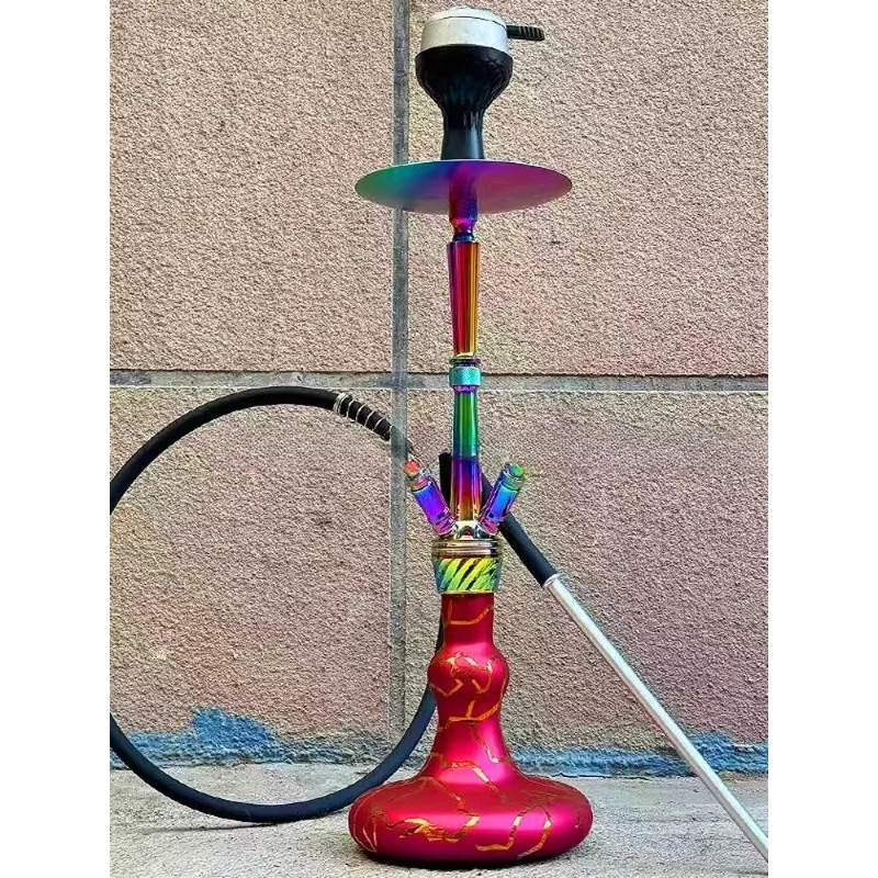 

High-grade electroplating colorful 4-tube Arab shisha smoke full set of bar hookah new personalized color