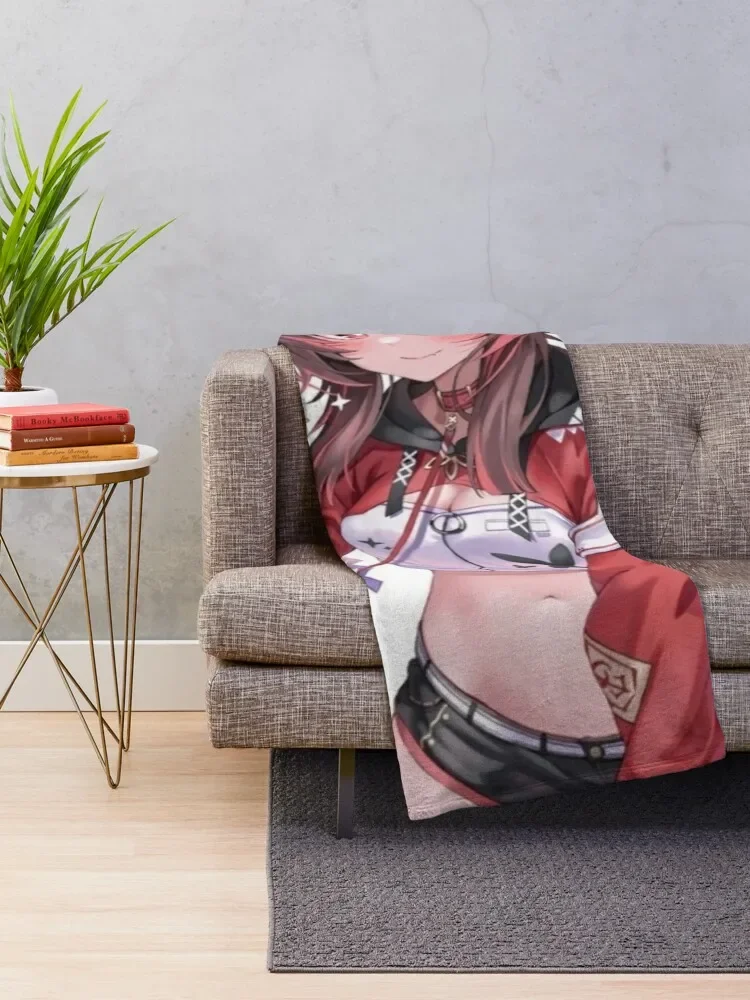 Neko Hu Tao || Genshin Impact Throw Blanket Decorative Throw Blanket Luxury Brand Blanket Blankets For Sofas