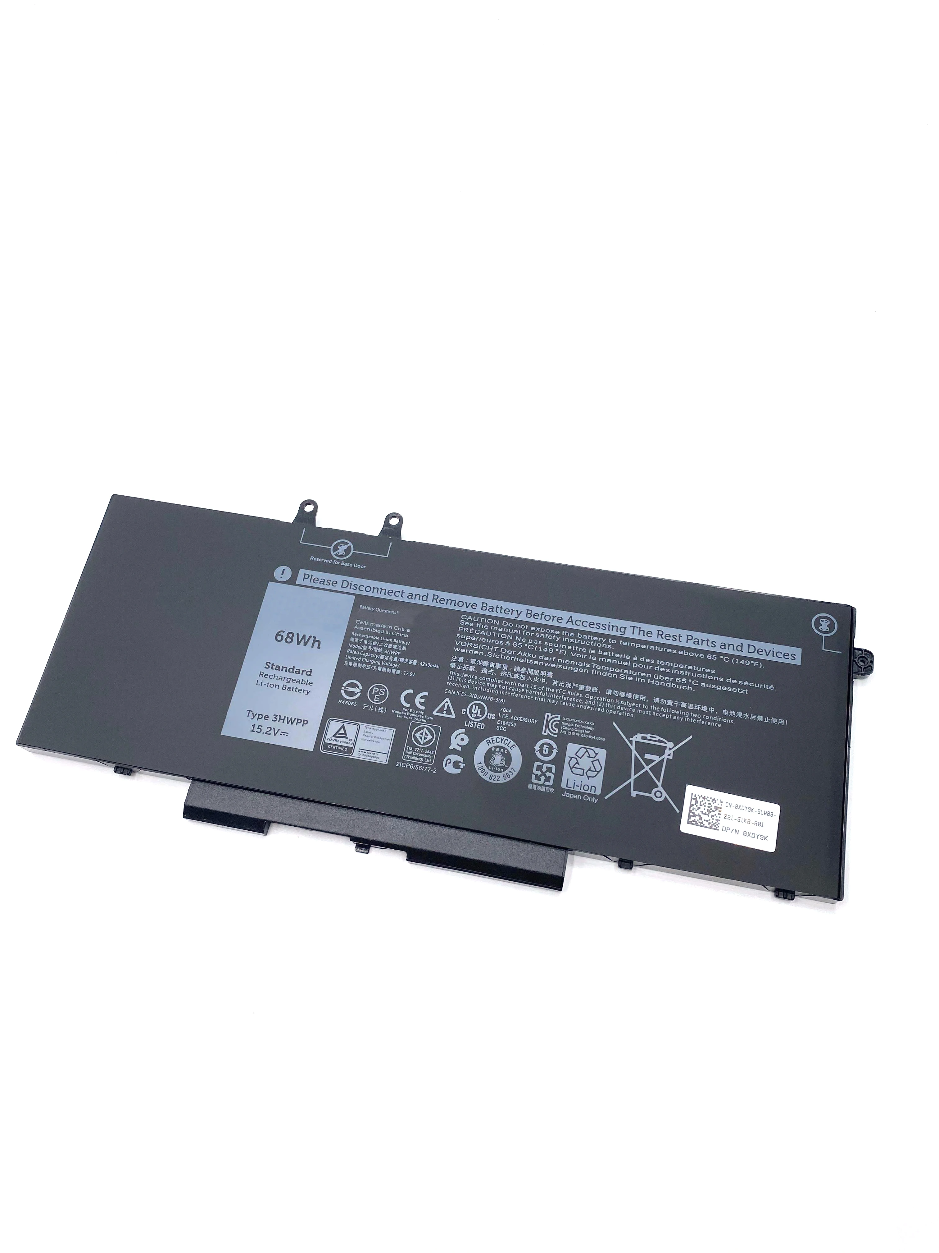 Imagem -03 - Nova Bateria de Laptop 3hwpp para Dell Latitude 5401 5501 5411 5410 5511 3541 7500 7706 em Série P80f003 P98g003 0jg75f