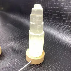 15cm Natural Selenite Crystal Selenium Skyscraper Tower Home Decoration Meditation Stone Gypsum Tower for Reiki Healing