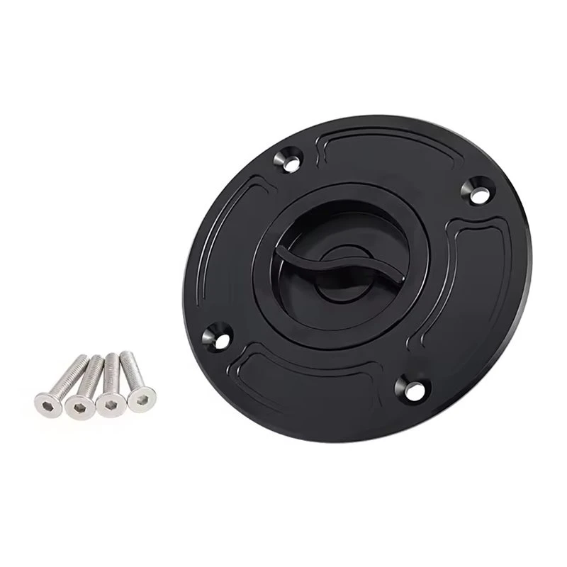 ac29-Gas Fuel Tank Cap Cover Kit For Suzuki GSXR1300 Hayabusa(Bandit 1200 GSF1200) Keyless Design(1999- 2007& 2001- 2004)