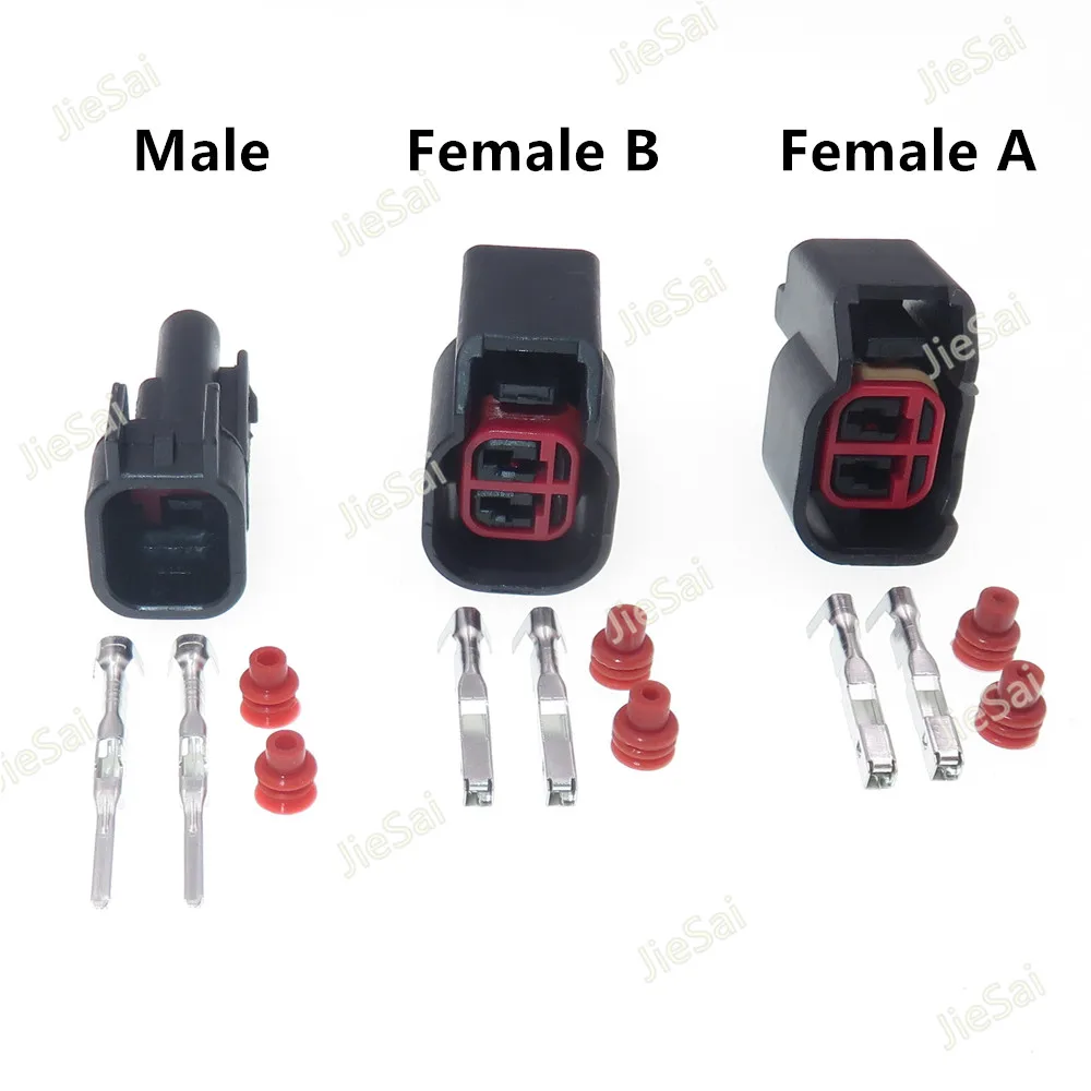 2 Pin 7283-5967-30 Female EV6 EV14 USCAR Fuel Injector Electrical Connector sr20det rb30 GTR FAST ls2 ls3 Universal Plug