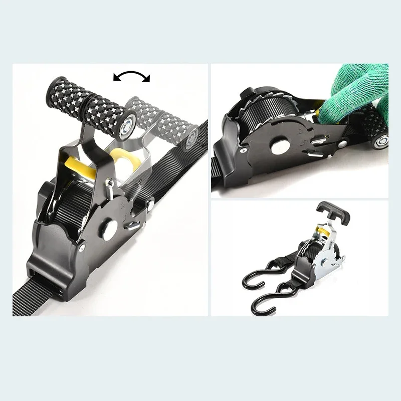 Correa de trinquete automática retráctil, paquete retráctil automático, cinturones retráctiles para motocicletas, correas de equipaje cómodas