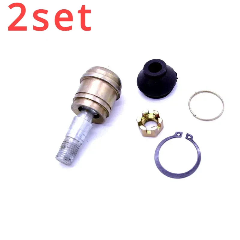 2 ชุดสําหรับ 14MM Tie Rod End Ball Joint พร้อมสกรูถั่ว pin และวงกลมสําหรับ 50cc 70cc 90cc 110cc 125cc 150cc 200cc 250cc ATV Motorcyc