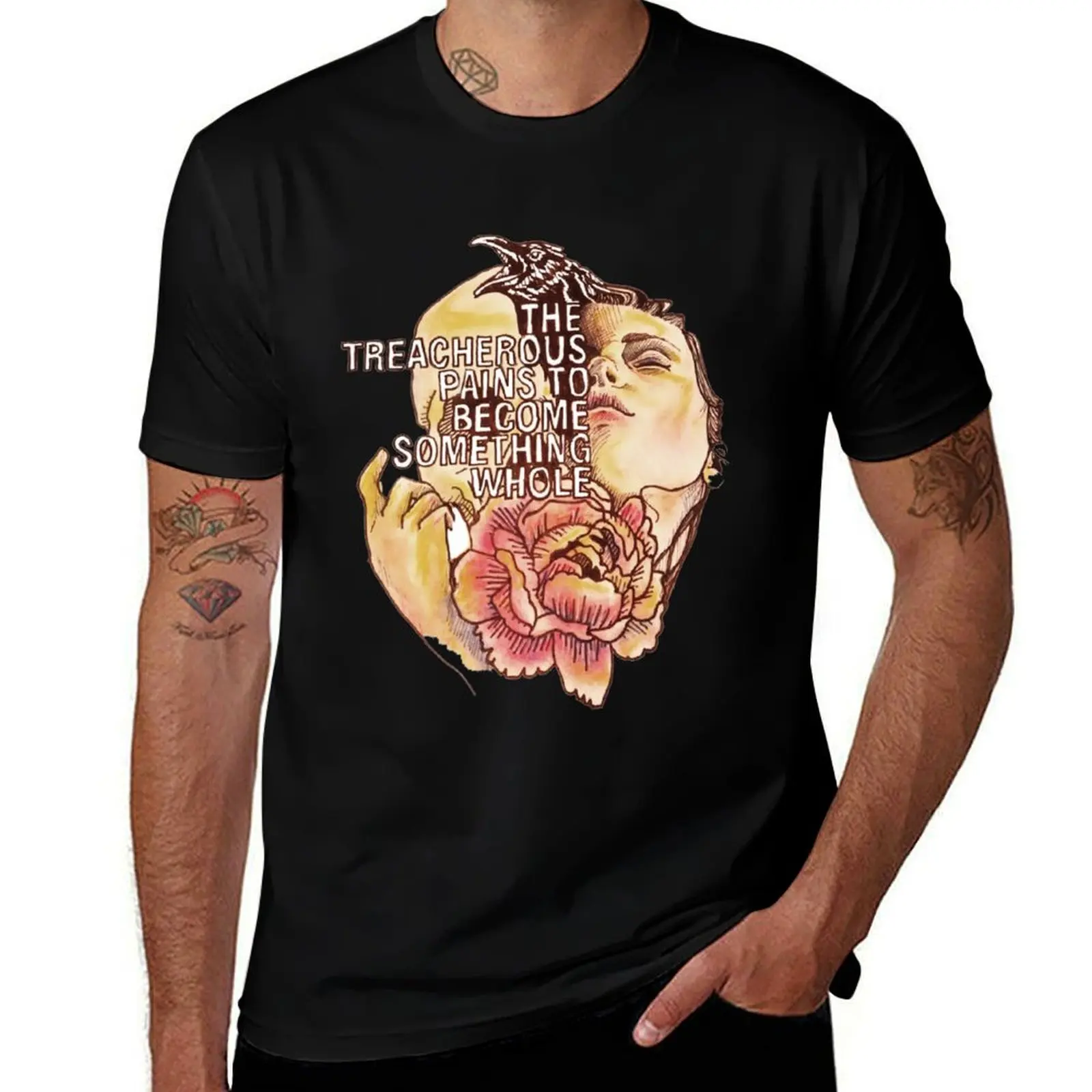 T-shirt The Treacherous Pains to Become Something Whole, grande taille, haut décontracté simple