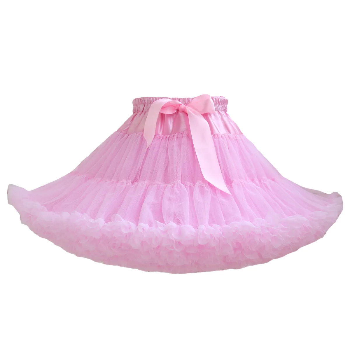 ARBXD Women Tutu Skirt Solid Fluffy Tulle Princess Ball Gown Pettiskirt Ladys Ballet Party Performance Dress for Women's Clothes