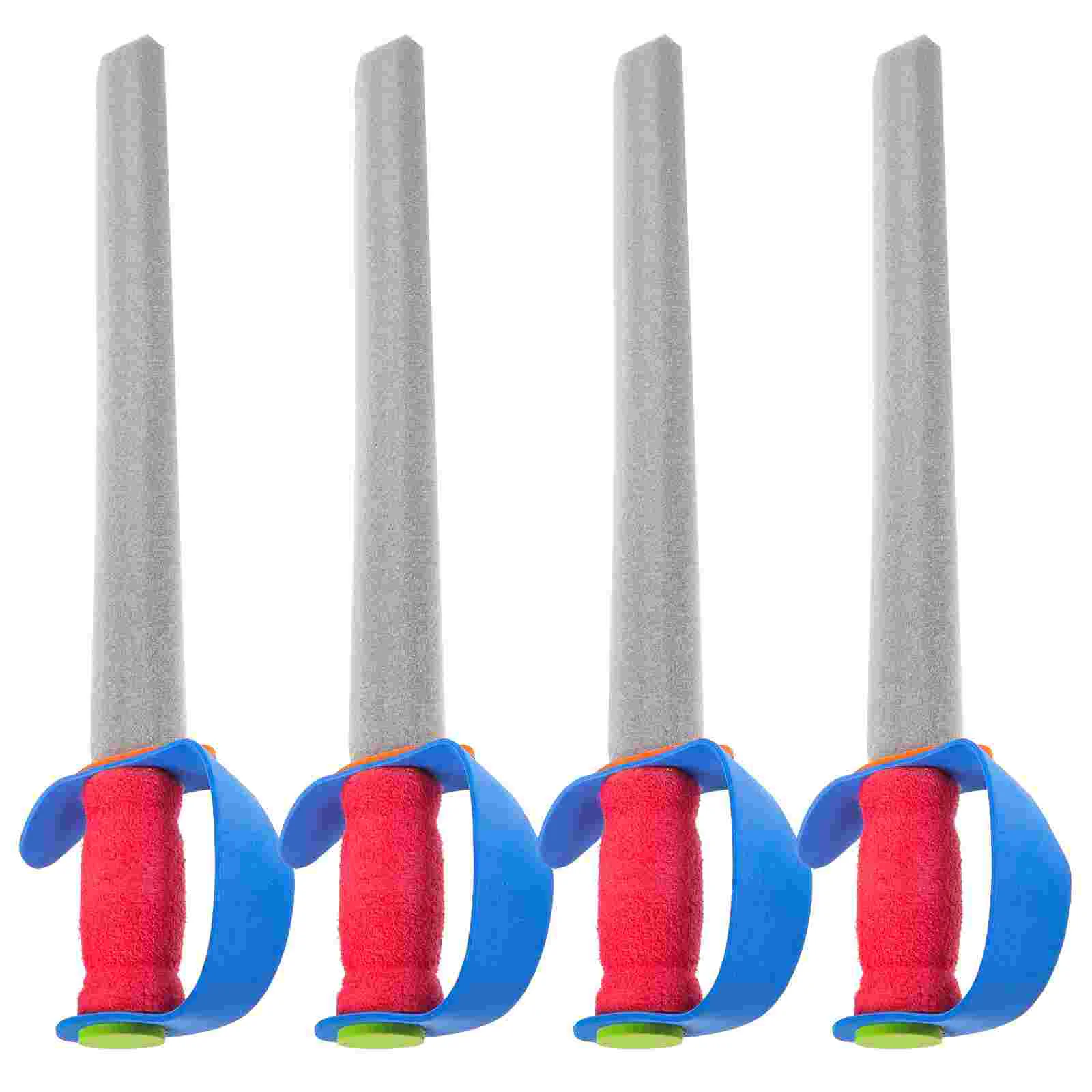 

4 Pcs Safety Fencing Toys Kindergarten Performance Prop Kids Training Sword Foams Suits Boys Saber Swords Toddler