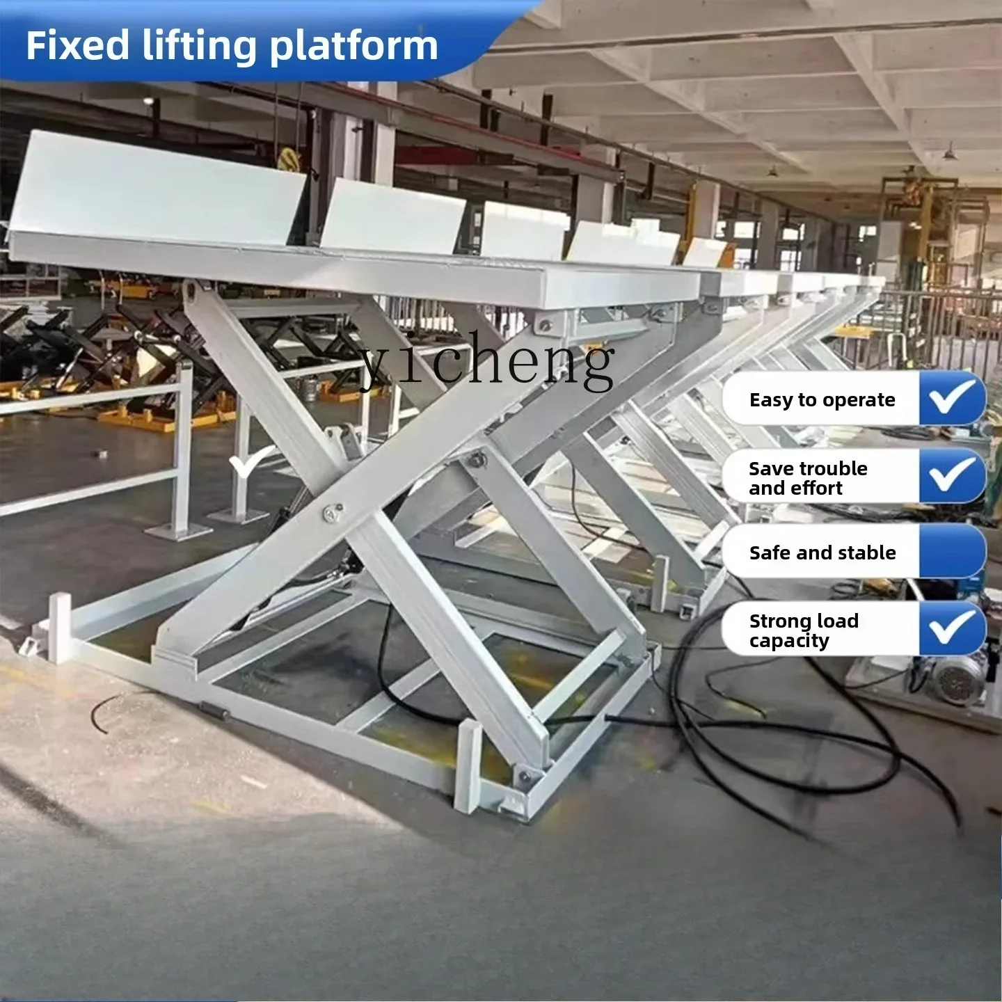 JXL6.8  Electric Hydraulic Lifting Platform Scissor Lift Heavy Duty Loading and Unloading