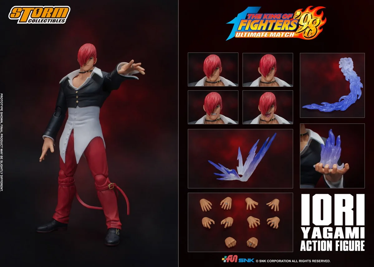 

Storm Toys 1/12 LORI IORI King of Fighters 98 Four Head Sculpture Primary Color Edition Full Set 6'' Action Figure In Stock