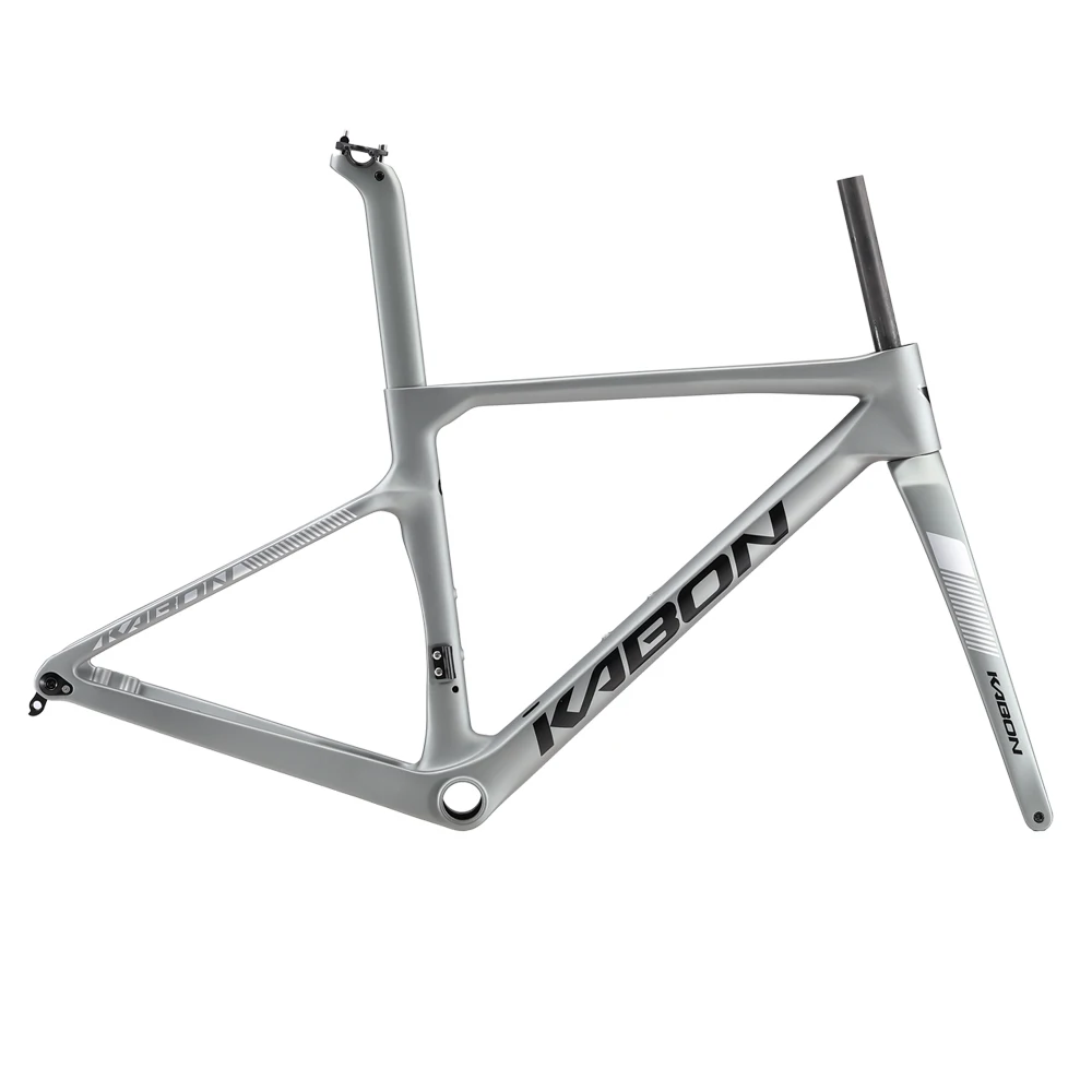 

KABON Light Weight Full Carbon Aero Road Bicycle Frame with Fork Seatpost Disc Brake BB92 Carbon Gravel Bicycle Frame