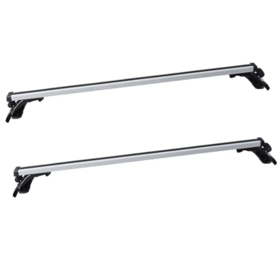 

Luggage Cargo Rack with 3 Kinds Clamp Universal 48 inch Car Top Roof Cross Bar for SUV Truck Van Black Durable Aluminum Alloy