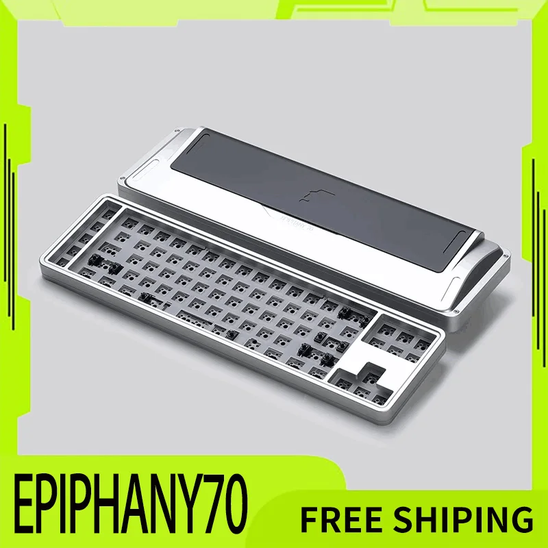 

Epiphany70 Mechanical Keyboard Aluminum Alloy Wireless Keyboard Kit Custom Gasket Barebone For Computer Accessories Gamer Gifts