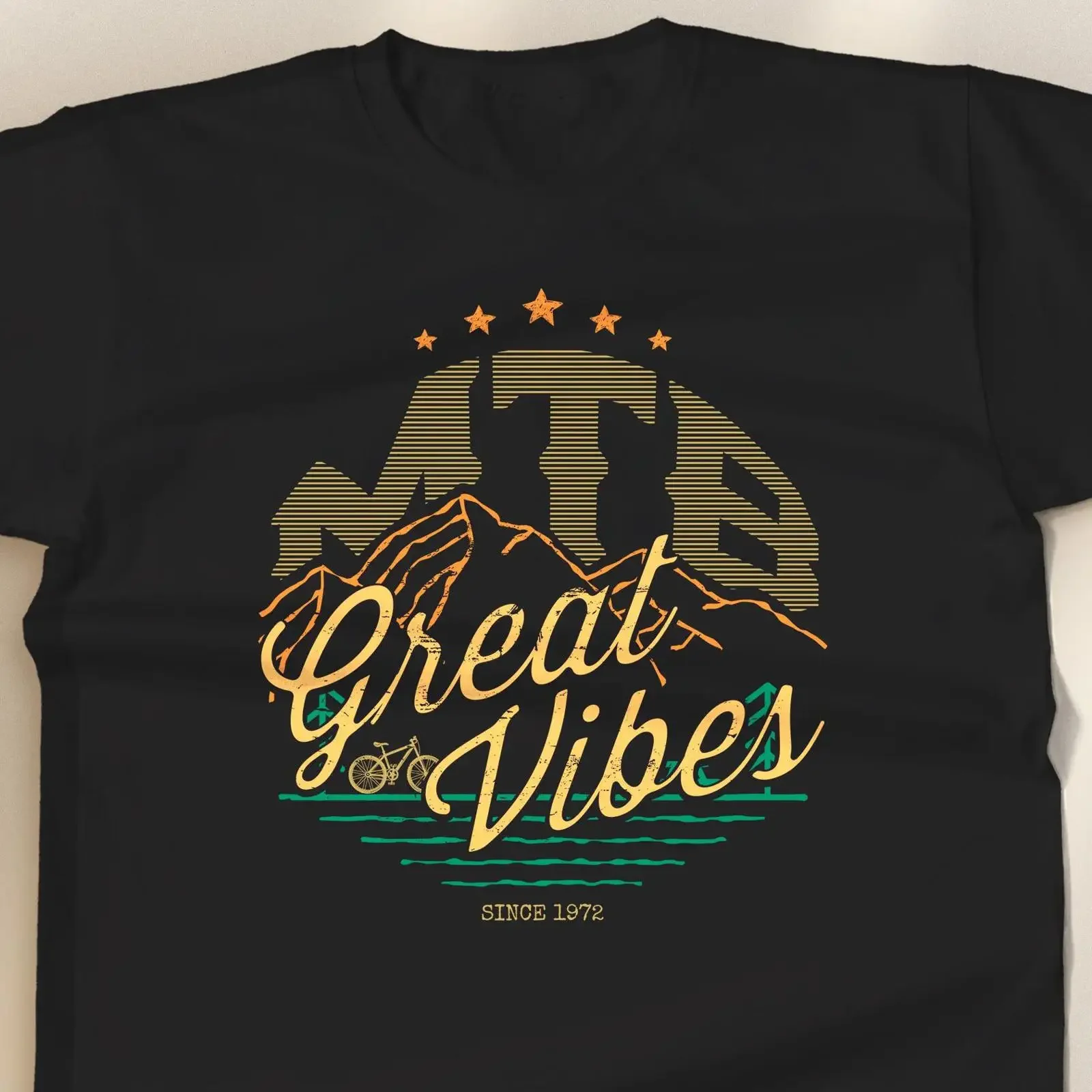 Original MTB Biking T shirt for Road Bikers BackPacking and Hiking Enthusiasts eco friendly vintage Washed Soft streetwear