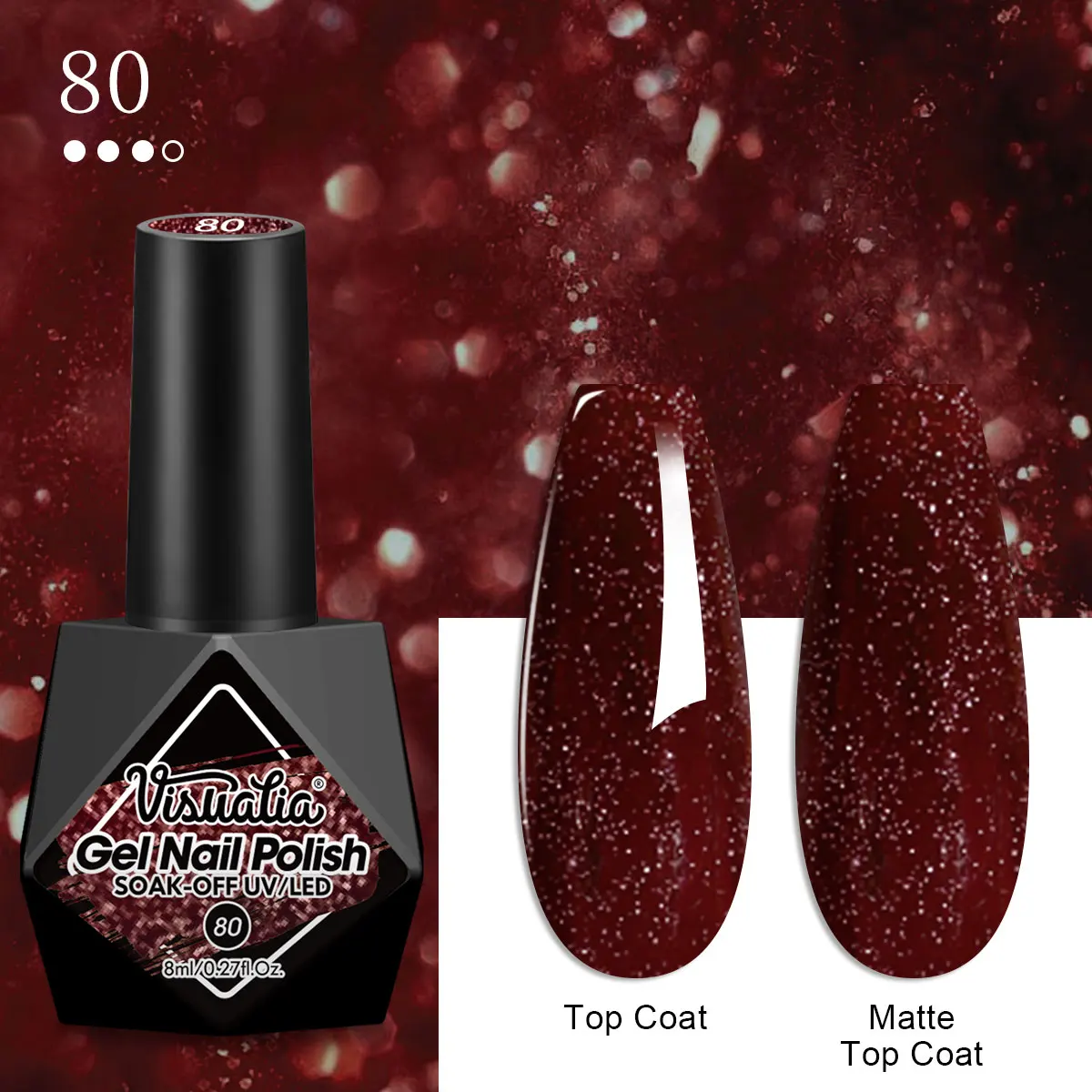 2 قطعة/4 قطعة جيل للأظافر مجموعة طلاء أظافر شبه دائمة الهجين هلام مسمار الورنيش معطف فوقي نقع قبالة UV LED مسمار الفن هلام #5