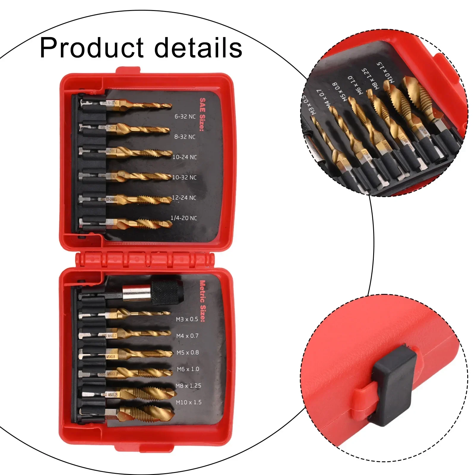

Quick Change Adapter Hex Shank Drill Bits For DIY Projects Drill Press Compatible Engraved Label High-Speed Steel
