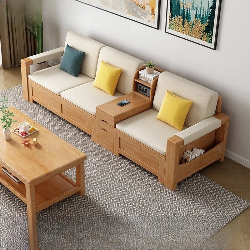 

Small apartment living room light luxury simple sofa