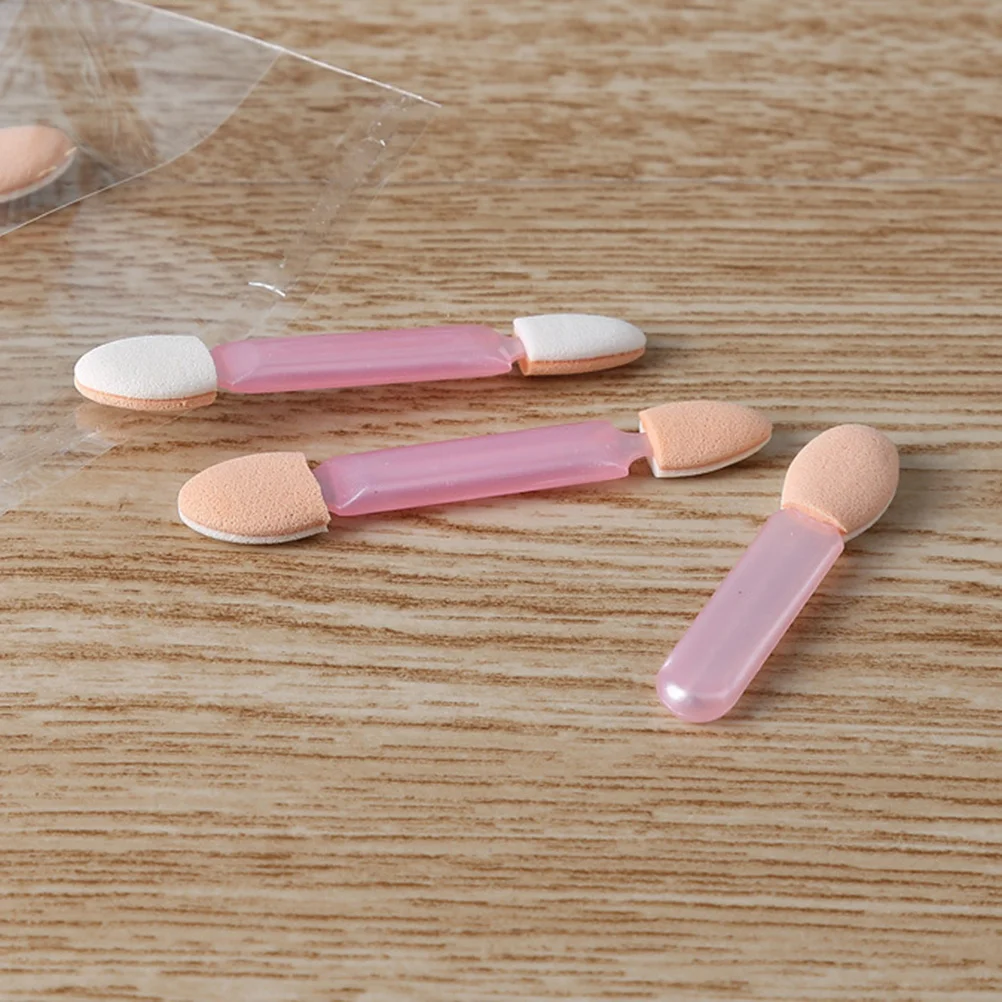 

8pcs Double-Ended Sponge Eyeshadow Stick Dual Sided Applicator Oval Tip Tools Soft Lightweight Non-Toxic For Travel Wedding