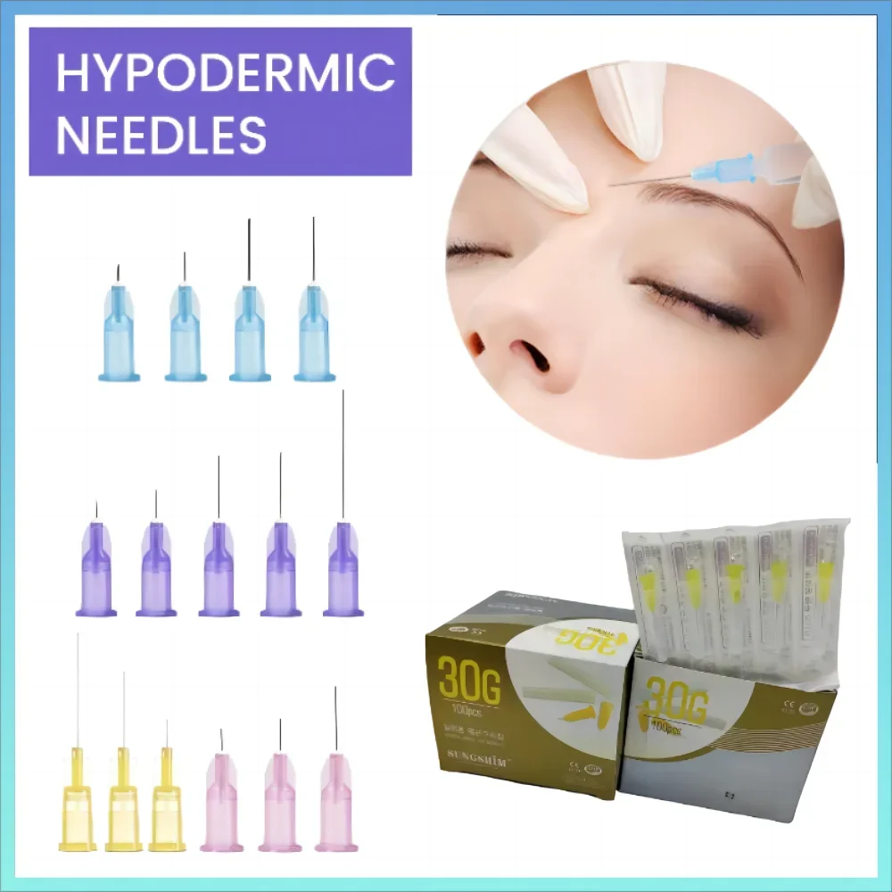 

Disposable Plastic Medical Beauty30G, 18G,25G,27G,31G,32G,34G Painless Small Needle Sterile Injector Micro Hypodermic Needle