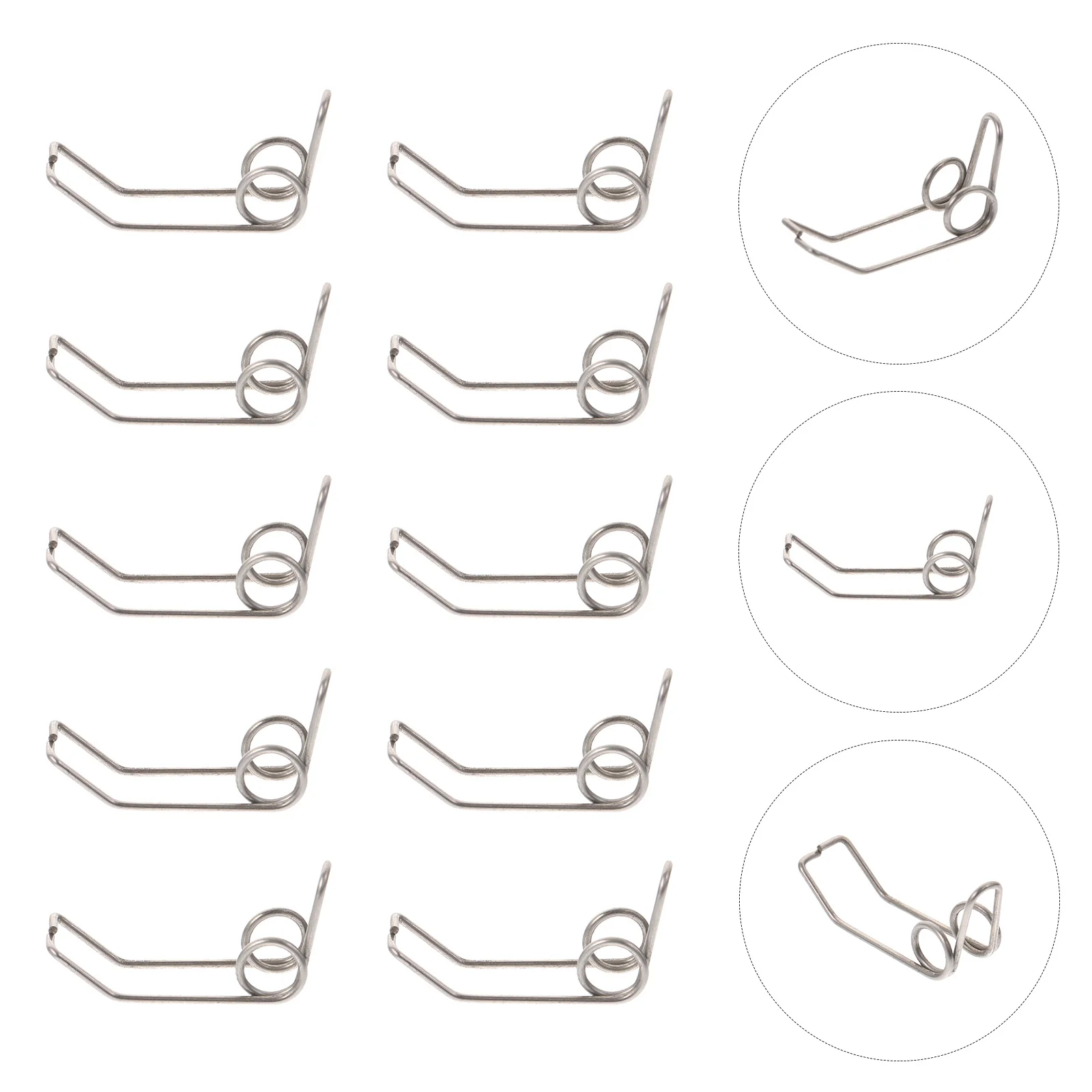 

10Pcs Trumpet Key Springs Iron Material Watergate Mountings Durable Replacement Drain Clique Trumpet Draining Springs