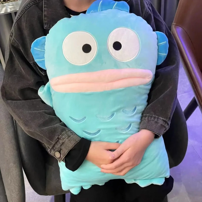 

55cm Anime Hangyodon Stuffed Soft Plush Doll Toy Back Cushion Comfortable Cartoon Throw Pillow Children Xmas Birthday Gift