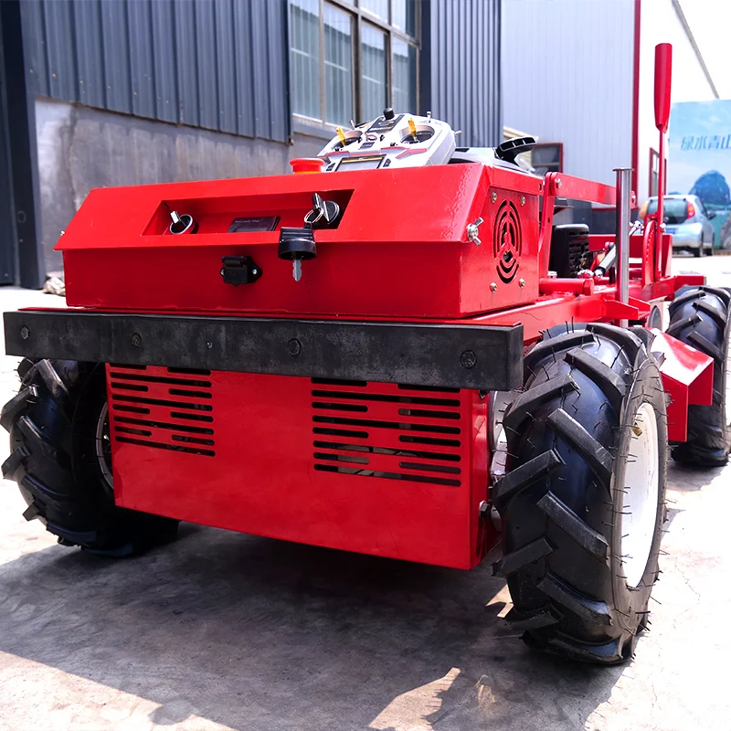 Customized Lawn Mower Mini Crawler Remote Control with  Engine for Farm and Garden Use for Sale