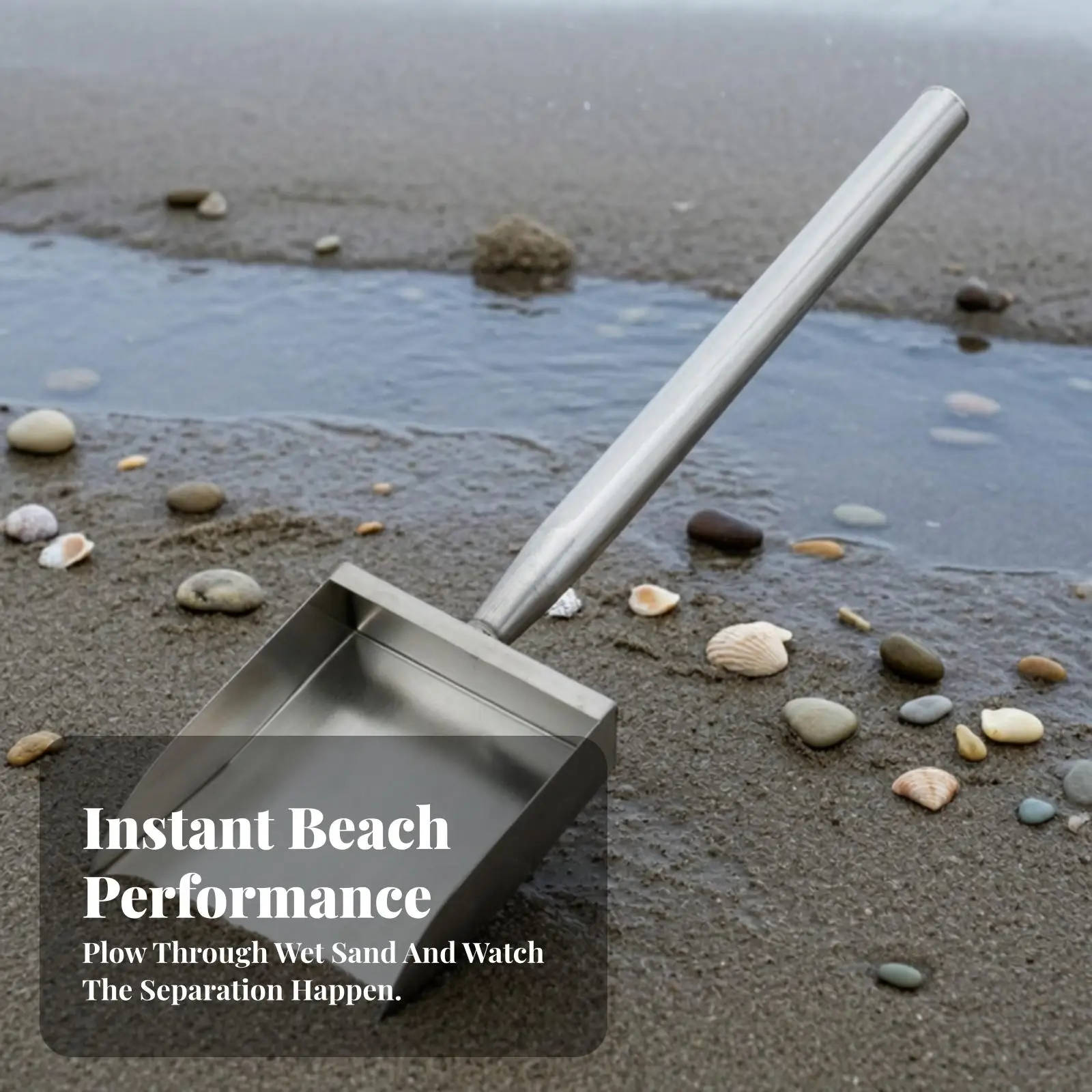 Long Handle Sand Digger with Sifter for Beachcombing Clam Hunting and Sand Collecting Tool for Shoreline Treasure Search
