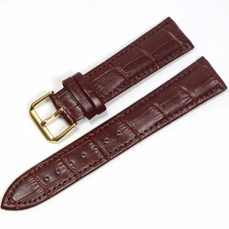 Genuine Leather Watchbands 12/14/16/18/20/22/24 mm Watch Steel Pin buckle Band Strap High Quality Wrist Belt Bracelet