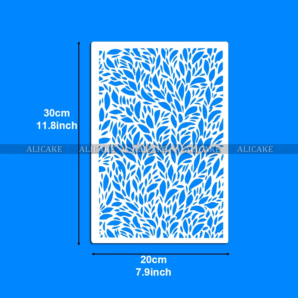 結婚式の誕生日パーティーのための葉のパターンのケーキステンシルテンプレート,ペストリーの装飾,新しい