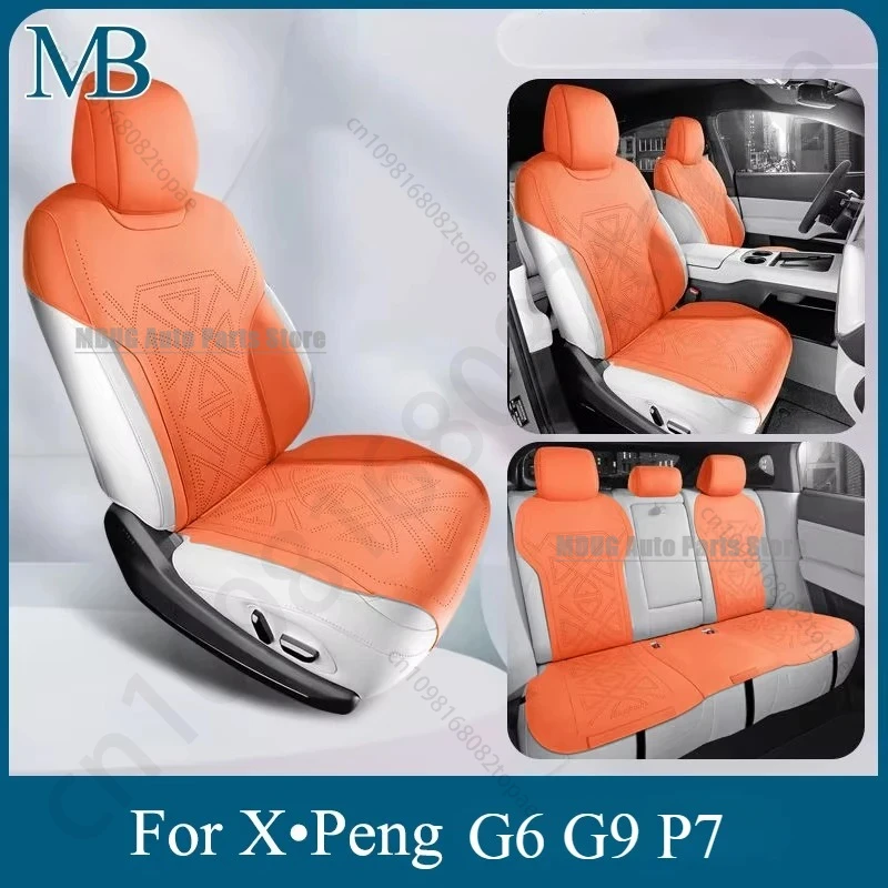 MDUG Fur Leather for XPeng G6 G9 2025 P7 Car Seat Cushion Four-season Breathable Seat Cover Interior Accessories Vehicle Supplie