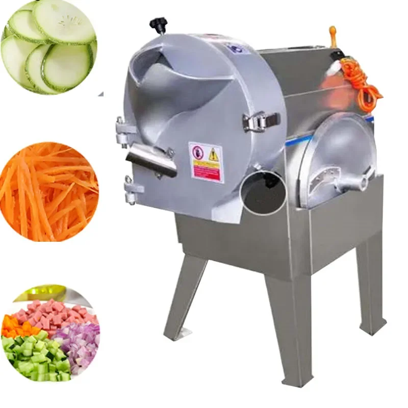 

Stainless Steel Electric Vegetable Cutter Tomato/Onion/Potato/Carrot/Apple/Pine Cone Cutting Machine 220V 1500W