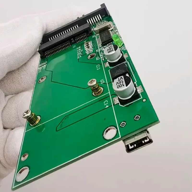 With Mini USB Interface for Desktop Laptop Interface Msata Solid State Drive to Sata 15+7 22pin Converter Adapter