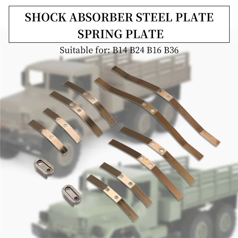 

2 пары стальных амортизирующих листовых пружин подвески для WPL B14 B24 B16 B36 1/16 RC грузовик автомобильные запчасти аксессуары-[A17I]