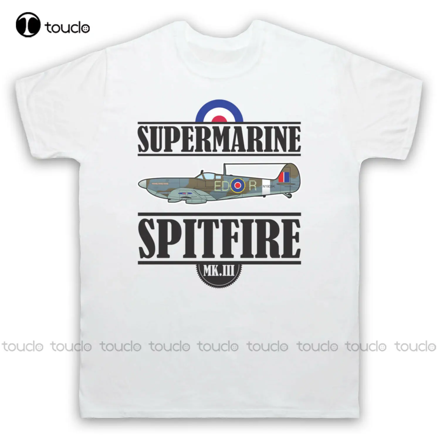 Spitfire Supermarine Mk Iii British Plane Ww2 New Design Men Tops Short Sleeve Cotton Fitness Distressed T-Shirt