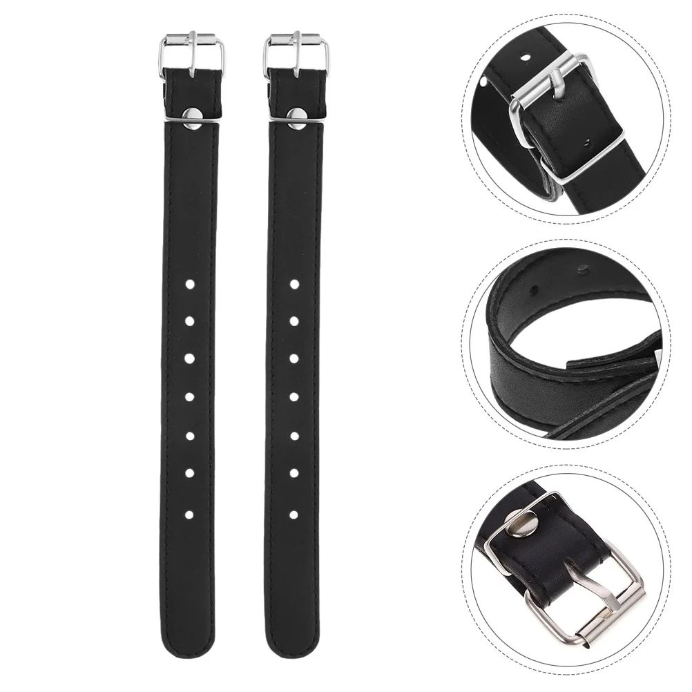 

6Pcs PU Bike Basket Straps Adjustable Buckle for Front Handlebar Bicycle Basket Attachment Accessories Bike Retaining Strap