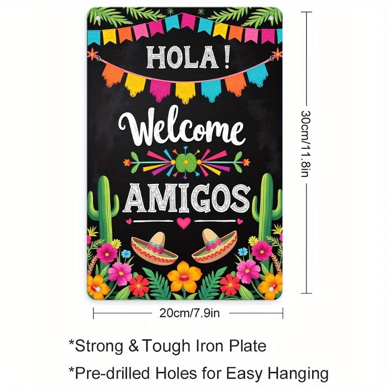 2D Flat, 1pc Mexican Wall Art 