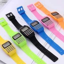 New Children Electronic Calculator Silicone Date Multi-Purpose Keypad Wrist Watch Electronic Calculator Wrist Watch