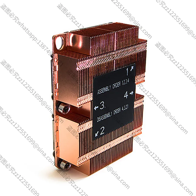 For 3647 Rectangular 1U Pure Copper Vapor Chamber Server Heatsink ITX Slim Computer Desktop Fan B4A