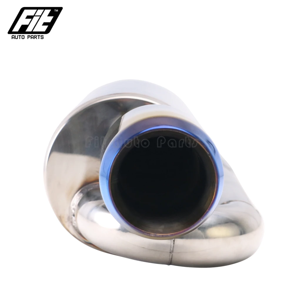 السفينة حرة العالمي 1 قطعة الفولاذ المقاوم للصدأ السيارات الخمار S-FLOW موغن انتيغرا CTR نوع R العادم تلميح 2 ''مدخل العميق الصوت Downpipe #4
