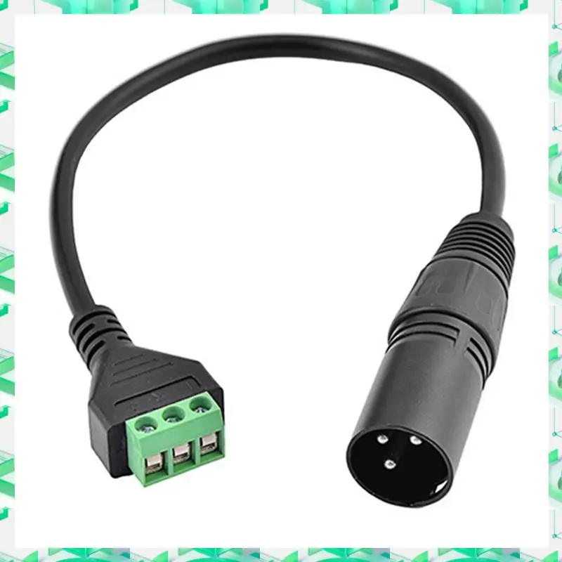 3C Electron Solder Free Terminal Adapter XLR 3Pin Plug Adapter Extension Cable Forstudio Microphone,Speakers,Live Recording,Sold