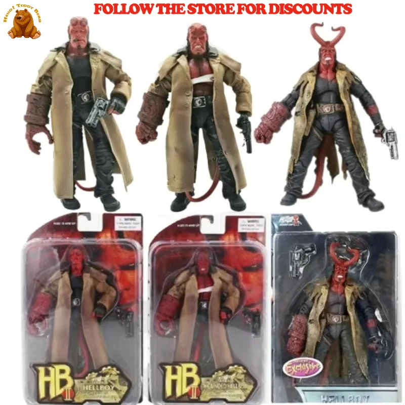 In Stock 2024 Original Assemble Model In Stock Hellboy Action Figure Collection Model Toys Decoration Statue Model Toys Gift