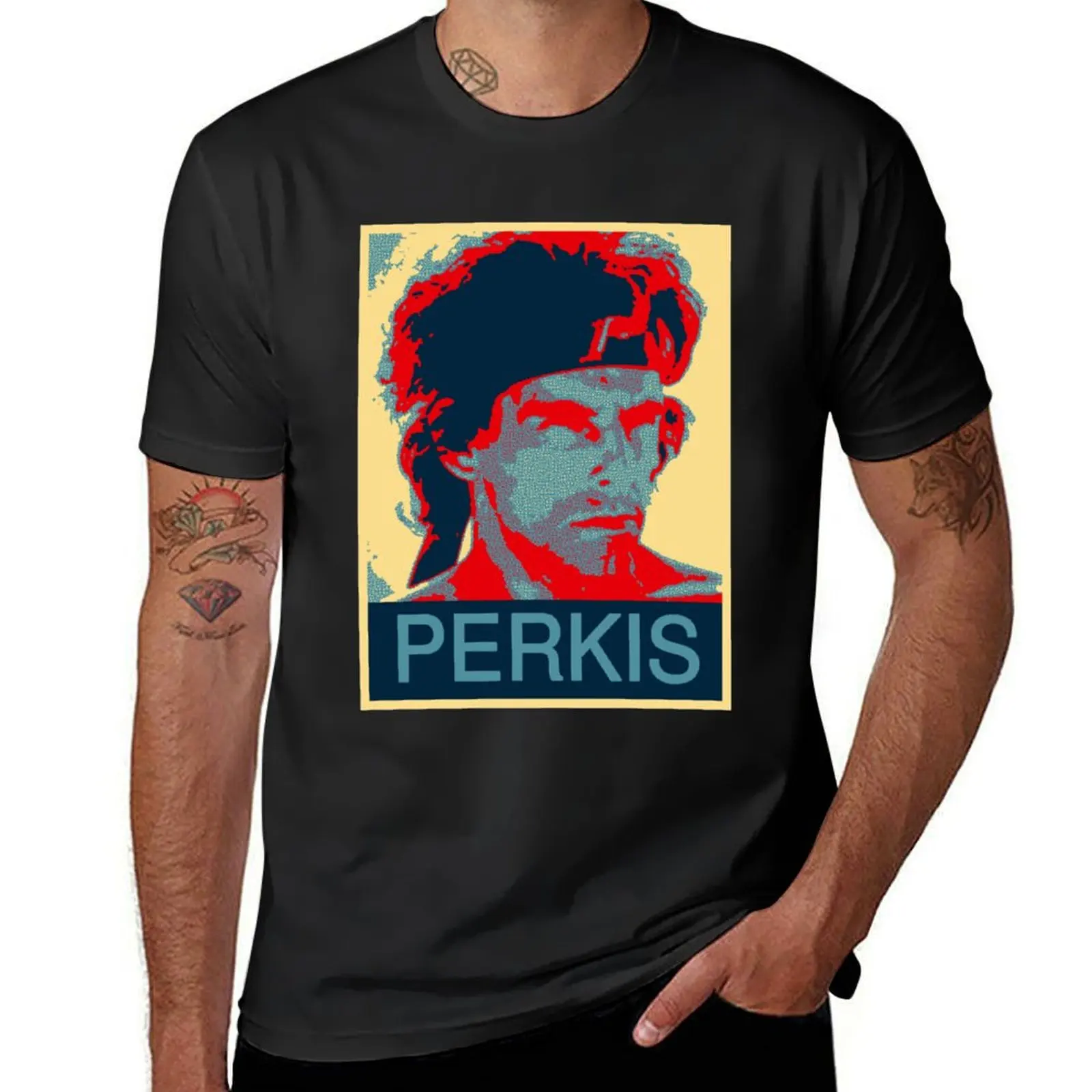 Tony Perkis T-Shirt graphics customizeds blacks T-shirts for men cotton