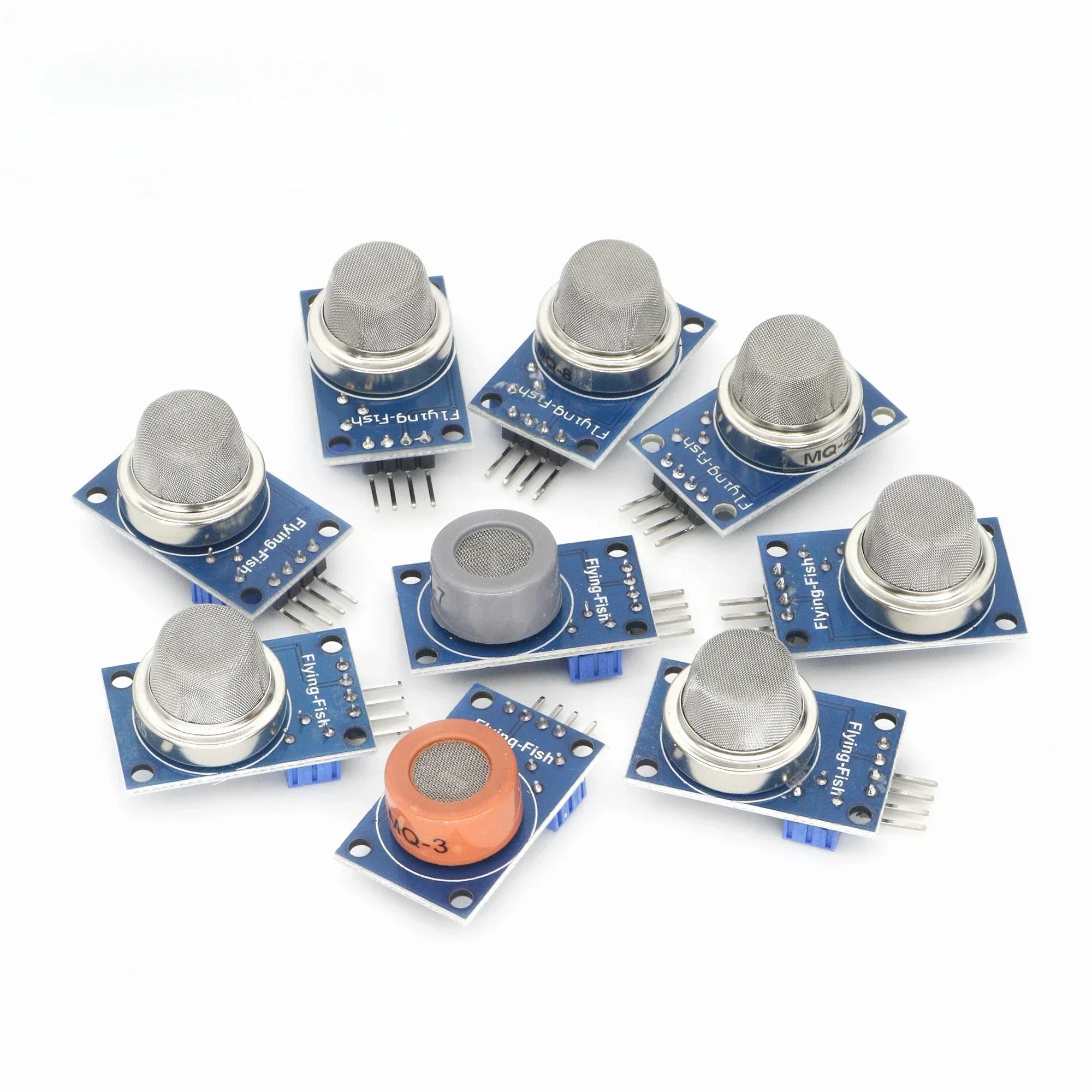 5PCS MQ-2 MQ-3 MQ-4 MQ-5 MQ-6 MQ-7 MQ-8 MQ-9 MQ-135 Detection Smoke methane liquefied Gas Sensor Module DIY Kit
