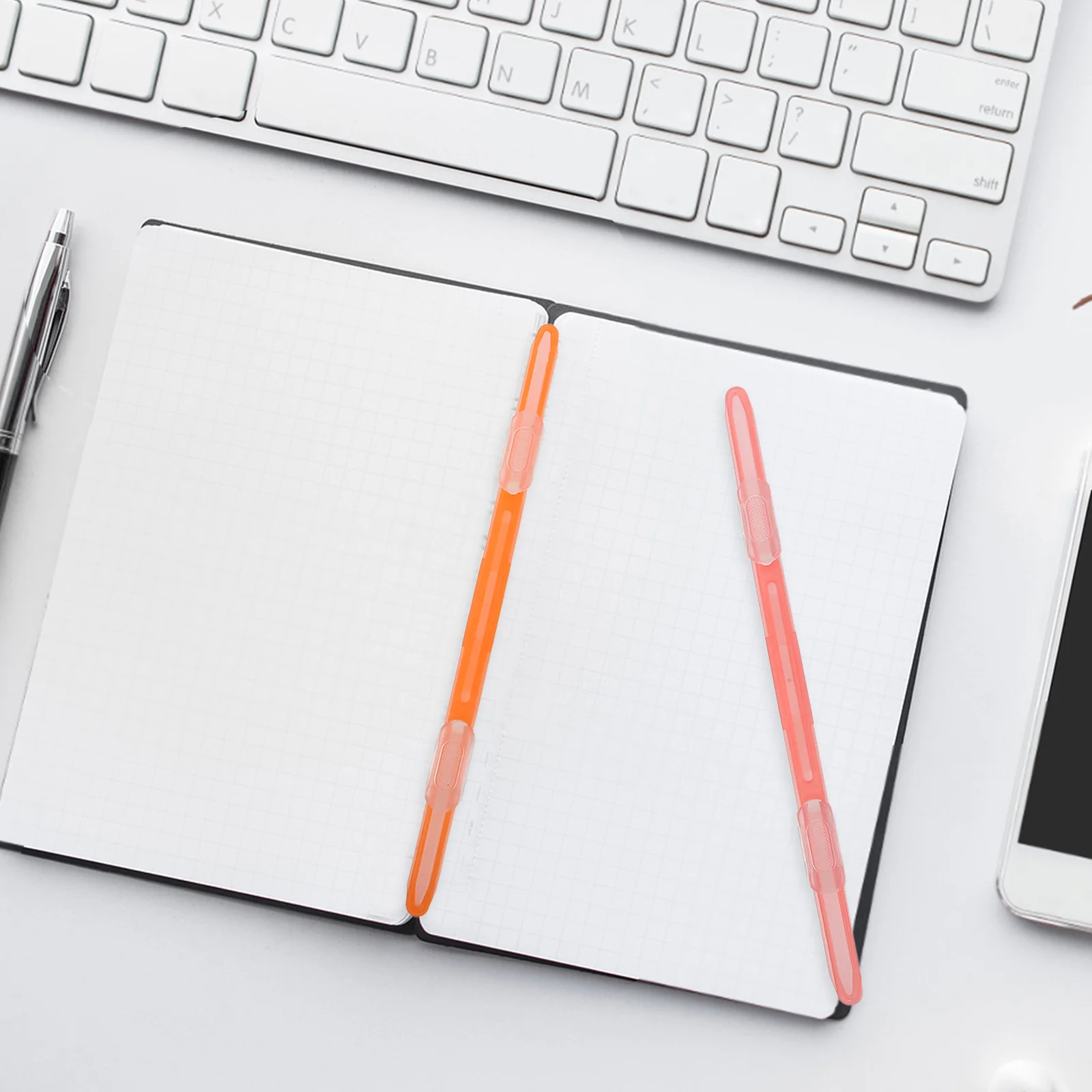 36Pcs Double Hole Binder Clips Plastic Document Fasteners File Binder Clips for School Paper Organization Home Office Use