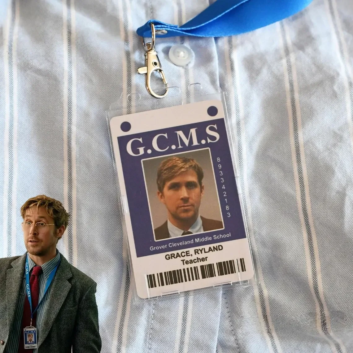 Pr*ject H*il M*ry ID Badge, Ryland Grace Replica Prop, Custom Employee ID Card, Sci-Fi Movie Cosplay Badge, Personalized Gift
