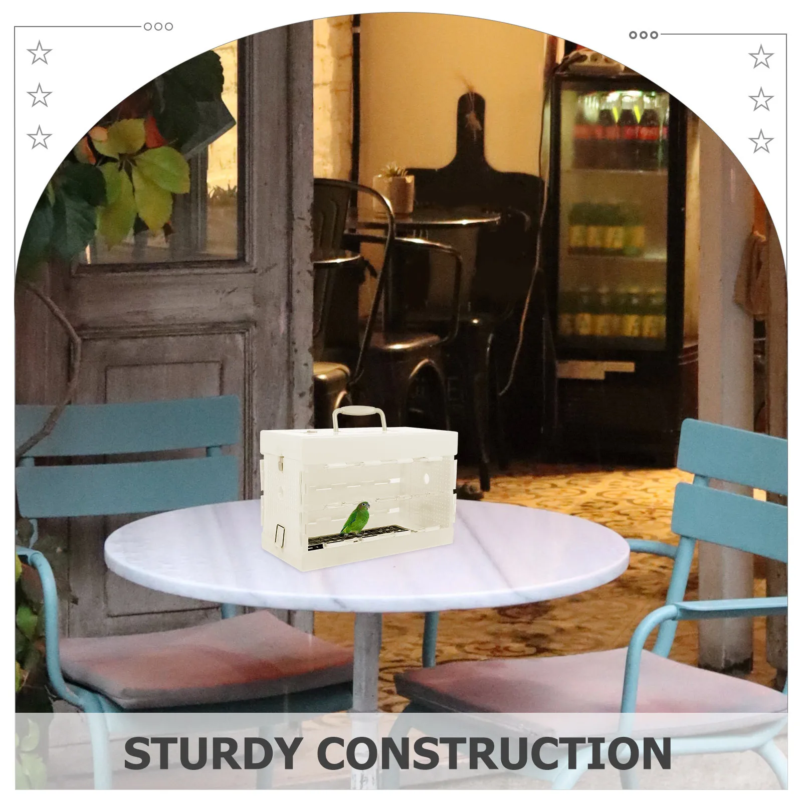 

Small Bird Portable Cage Parrot Carrying Travel Cage Lightweight Outdoor Bird Carrier with Handle Parrot Cages