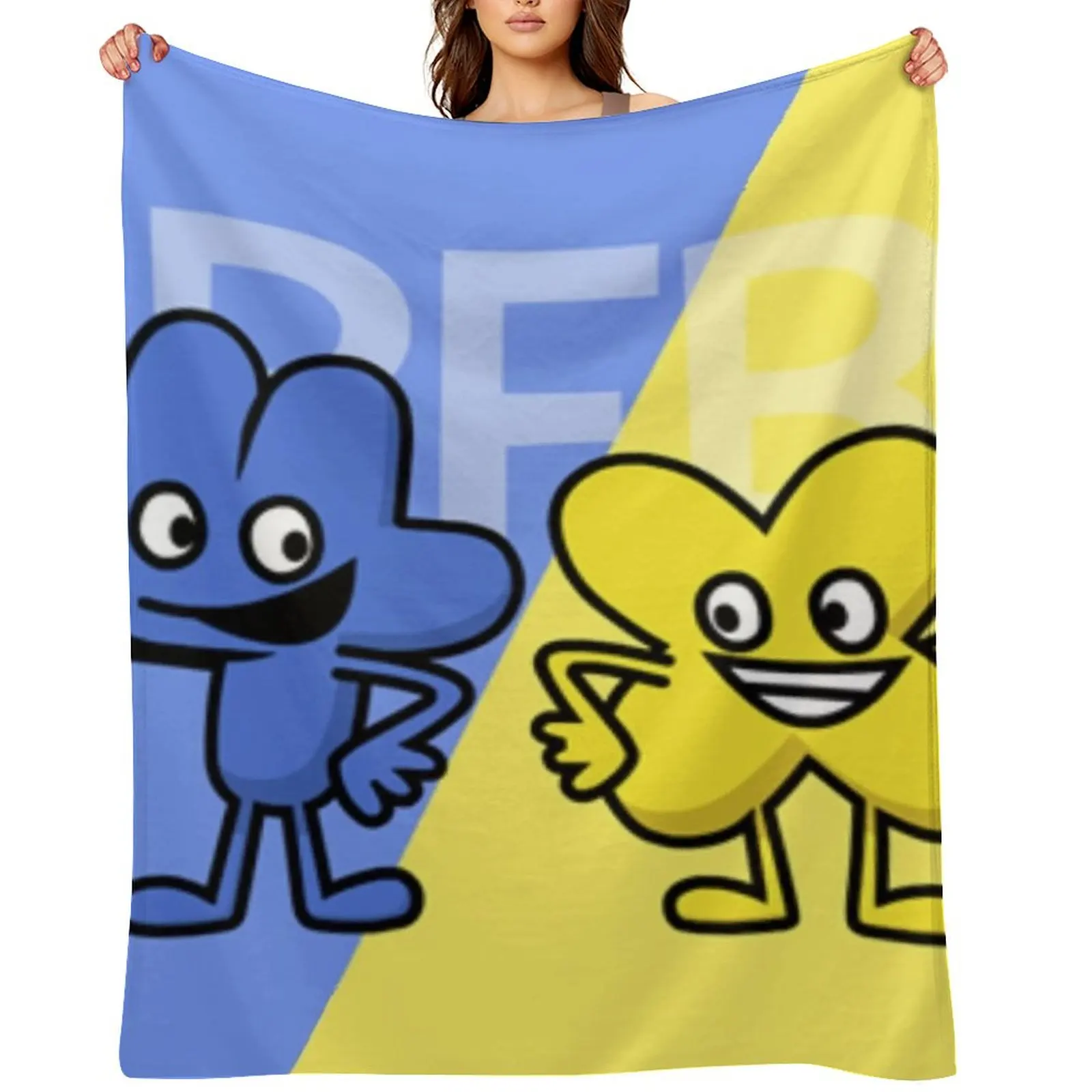 

BFB 4 and X design Throw Blanket Warm Furry Vintage Hair Blankets