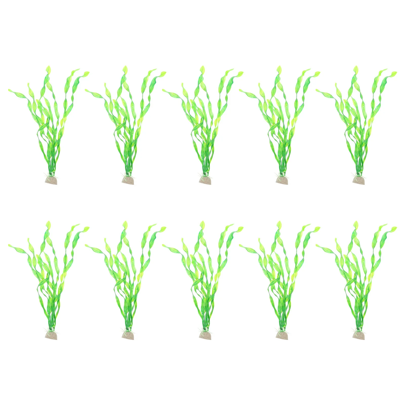

10Pcs Fake Water Plants Realistic Aquarium Plant Decor Fish Tank Grass Vivid Underwater Kelp Grass Resin Aquarium Landscape