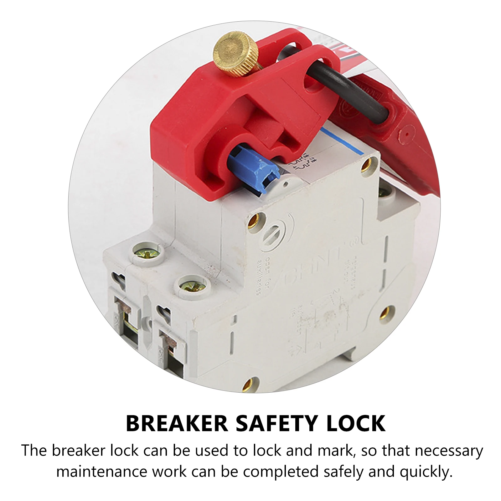 

Circuit Breaker Lockout Safety Buckle Durable Pa Nylon Locking Clamp Quick Install Keyless Accessory for Miniature Pin Out