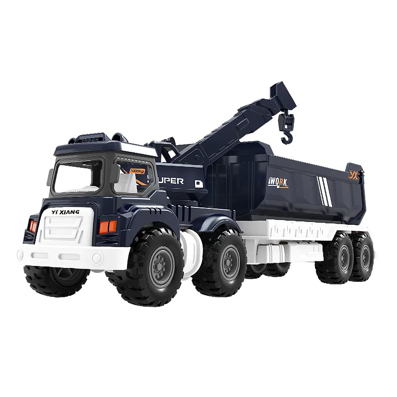 Nieuwe Speelgoed Legering Front Inertie Auto Kraan Graafmachine Dump Auto Trailer Model Kinderen Speelgoed Verjaardagscadeau B188