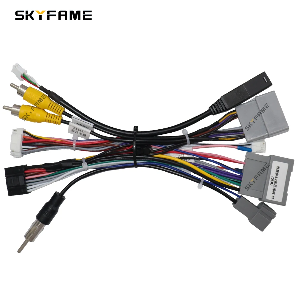 SKYFAME سيارة 16Pin الأسلاك تسخير أندرويد مهائي كابلات الطاقة Canbus صندوق فك لهوندا سيفيك 1.5T HD-RZ-06